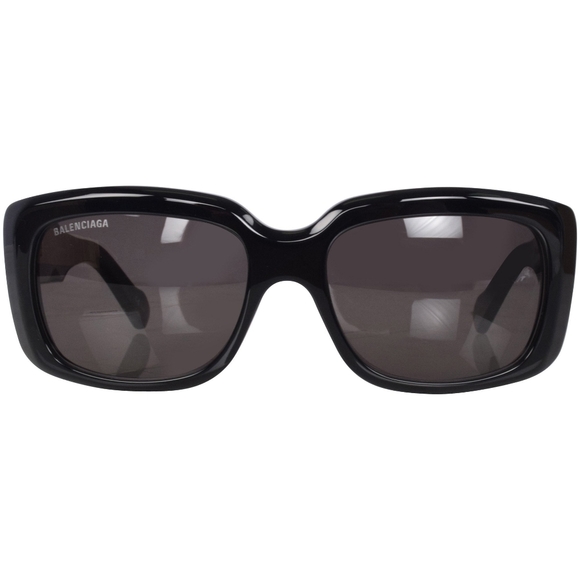 NEW BALENCIAGA BB0072S 001 UNISEX BLACK SUNGLASSES - Picture 5 of 8